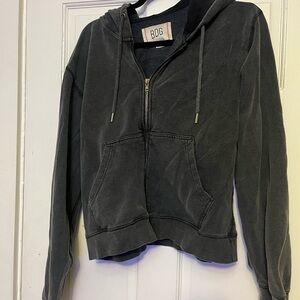 BDG Charcoal Zip-Up Jacket